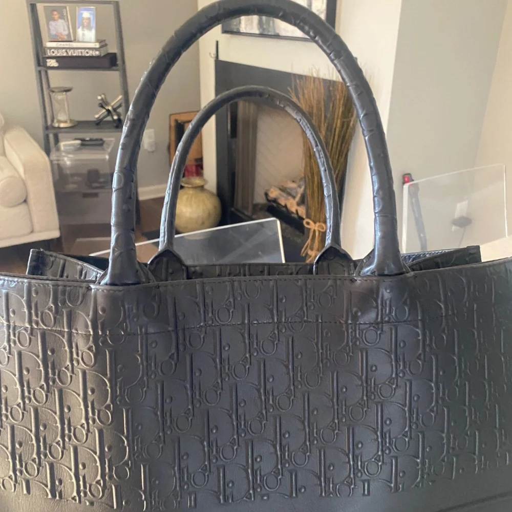 Gorgeous Christian Dior Canvas Book Tote - Picture 7 of 11